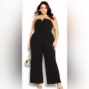 City Chic So Sassy Jumpsuit - Size 14